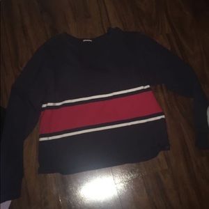 Pacsun navy blue and red long sleeve.